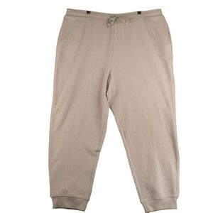 Victoria's Secret Womens XXL Beige On Point Fleece Lounge Jogger Sweatpants